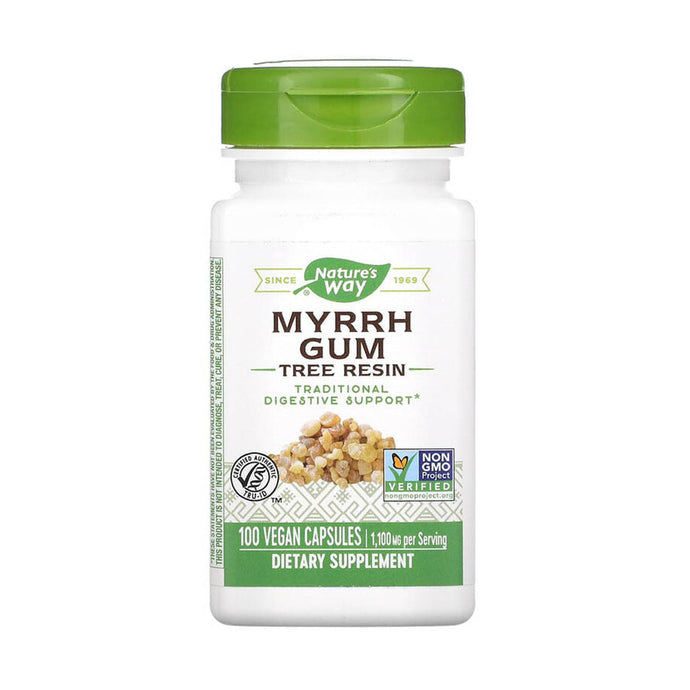 Myrrh Gum, Tree Resin, (Rășina de Smirnă) 550 mg, Nature's Way, 100 Capsule