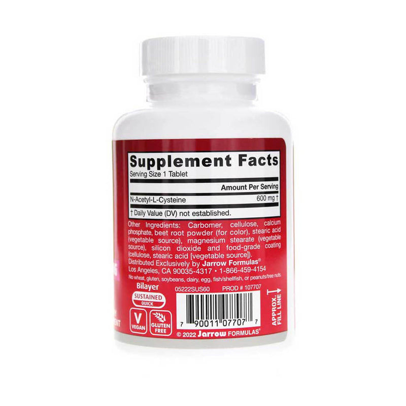 Încărcați imaginea în vizualizatorul Galerie, N-A-C Sustain (N-Acetil Cisteină), 600 Mg, Jarrow Formulas, 60 tablete
