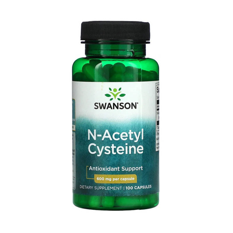 Încărcați imaginea în vizualizatorul Galerie, N-Acetyl Cysteine (NAC), 600mg, Swanson, 100 capsule SW854
