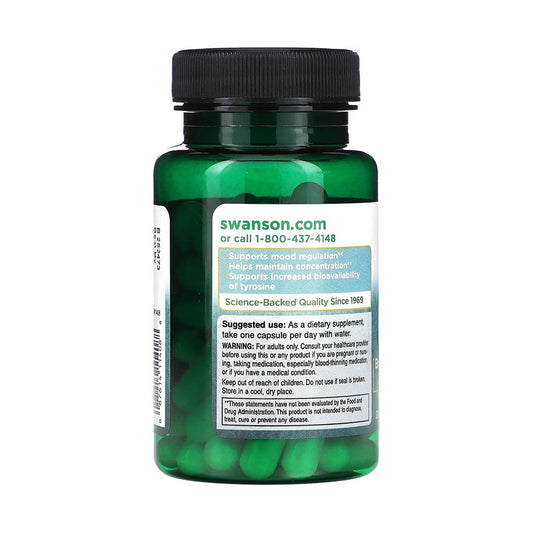 N-Acetyl L-Tyrosine (Tirozina), 350mg, Swanson, 60 capsule SW1408