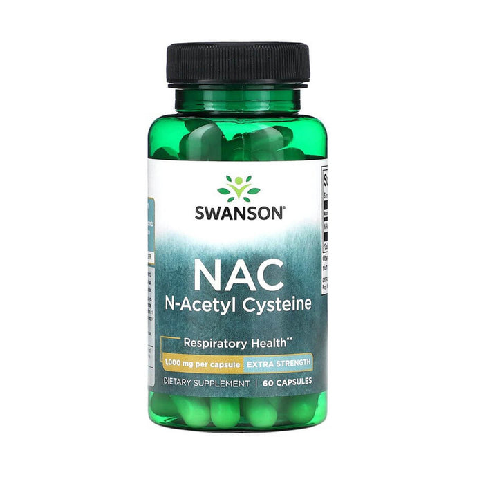 NAC, N-Acetyl Cysteine, 1000 mg, Swanson, 60 capsule SW1842