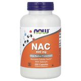NAC, N-Acetyl Cysteine 600 mg with Selenium, Now Foods, 250 capsule