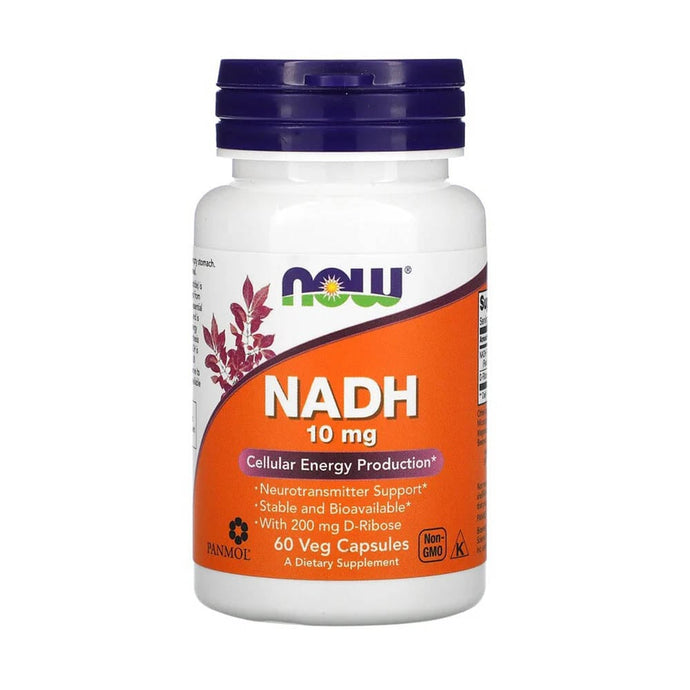 NADH (Coenzima B3), 10 mg, Now Foods, 60 capsule