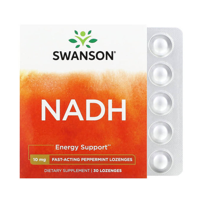 NADH (Coenzima B3), 10 mg, Swanson, 30 drajeuri SWU374