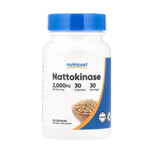 Nattokinase (Fluidizarea sangelui), 2,000 FU, Nutricost, 30 capsule