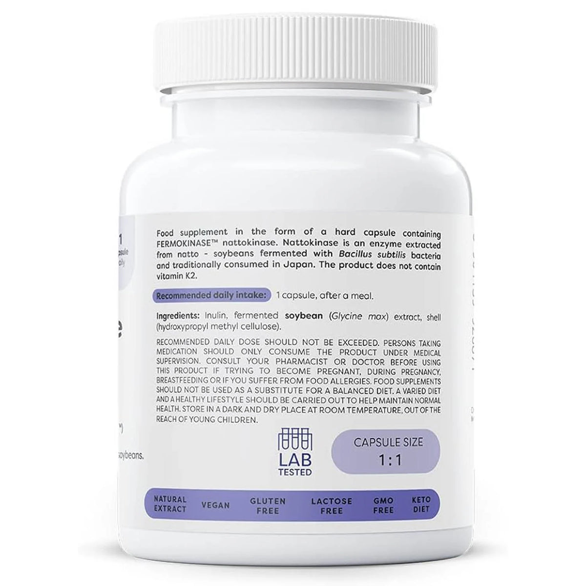 Nattokinase (Fluiditatea Sângelui) 100 mg, Osavi, 60 capsule