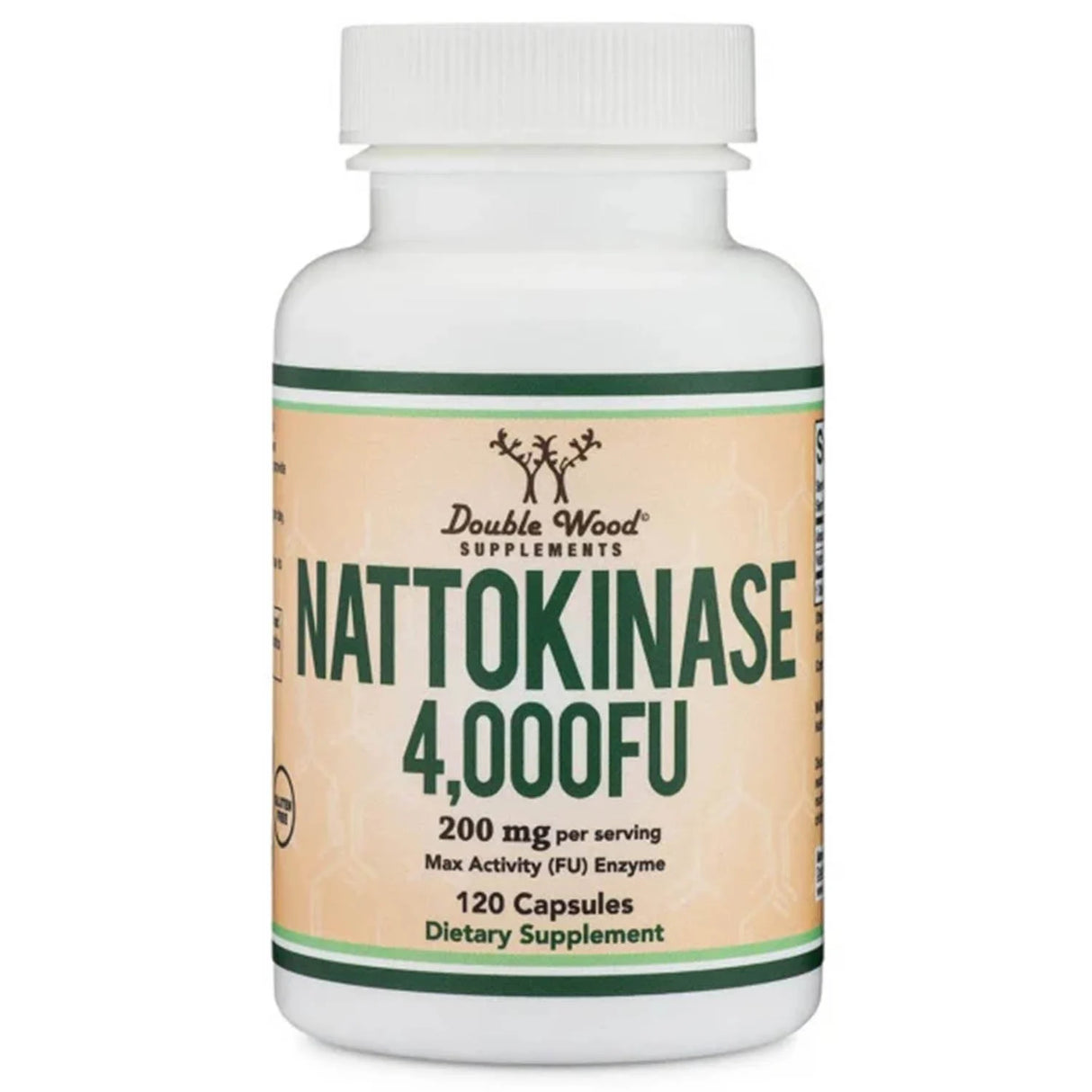 Nattokinase (Fluidizarea sangelui), 2000 FU, Double Wood Supplements, 120 capsule