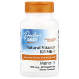 Natural Vitamin K2 MK7 with MenaQ7, 100 mcg, Doctor's Best, 60 capsule