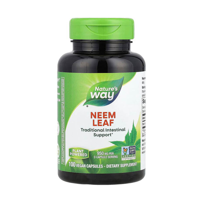 Neem Leaf (Antibiotic Natural) 475 mg, Nature's Way, 100 Capsule