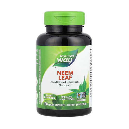 Neem Leaf (Antibiotic Natural) 475 mg, Nature's Way, 100 Capsule