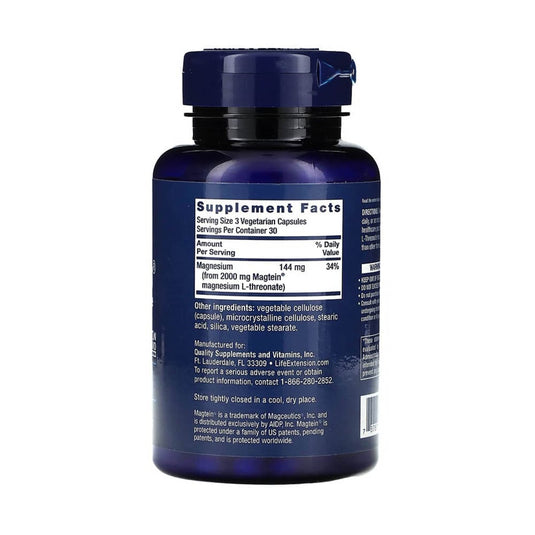 Neuro-Mag, Magnesium L-Threonate, Life Extension, 90 capsule