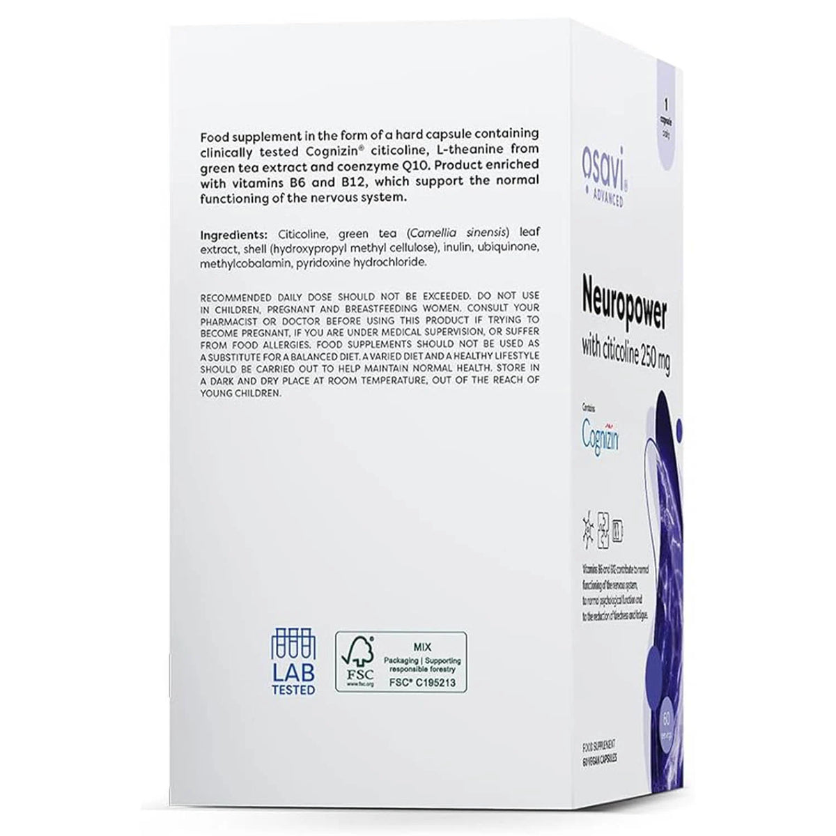 Neuropower with Citicoline, 250 mg, Osavi, 60 capsule