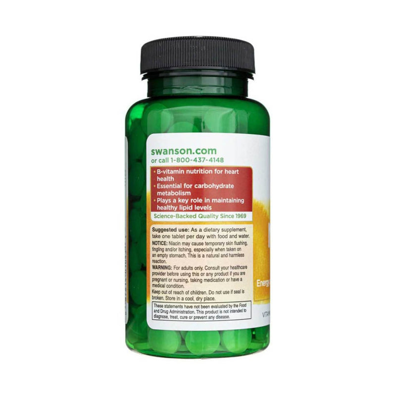 Încărcați imaginea în vizualizatorul Galerie, Niacin (Vitamina B-3), 100 mg, Swanson, 250 tablete SW043
