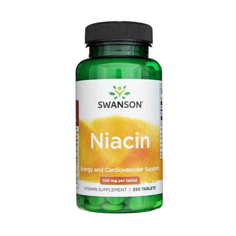 Încărcați imaginea în vizualizatorul Galerie, Niacin (Vitamina B-3), 100 mg, Swanson, 250 tablete SW043
