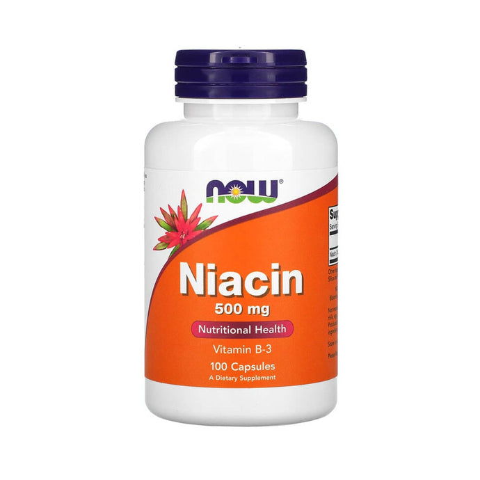 Niacin Vitamina B3 (Niacina), 500mg, Now Foods, 100 capsule