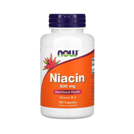 Niacin Vitamina B3 (Niacina), 500mg, Now Foods, 100 capsule