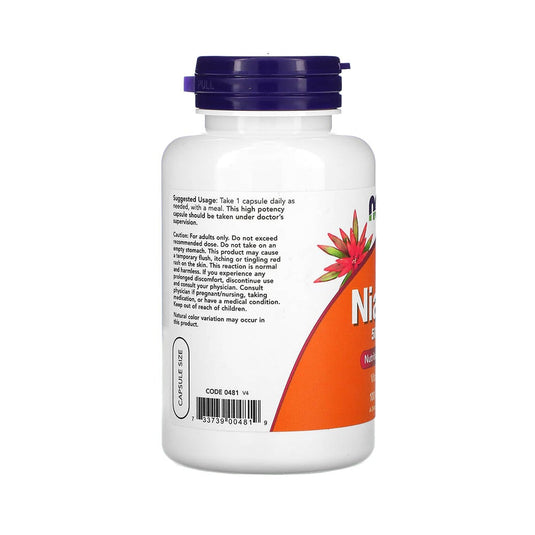 Niacin Vitamina B3 (Niacina), 500mg, Now Foods, 100 capsule