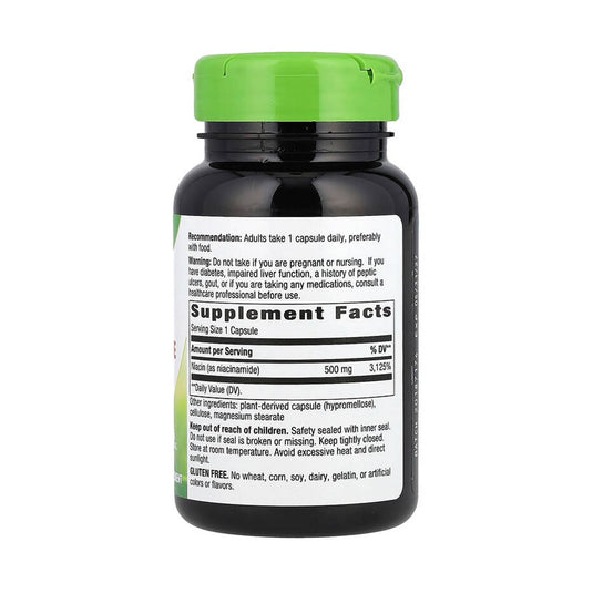 Niacinamide (Vitamina B3), 500 mg, Nature's Way, 100 Capsule