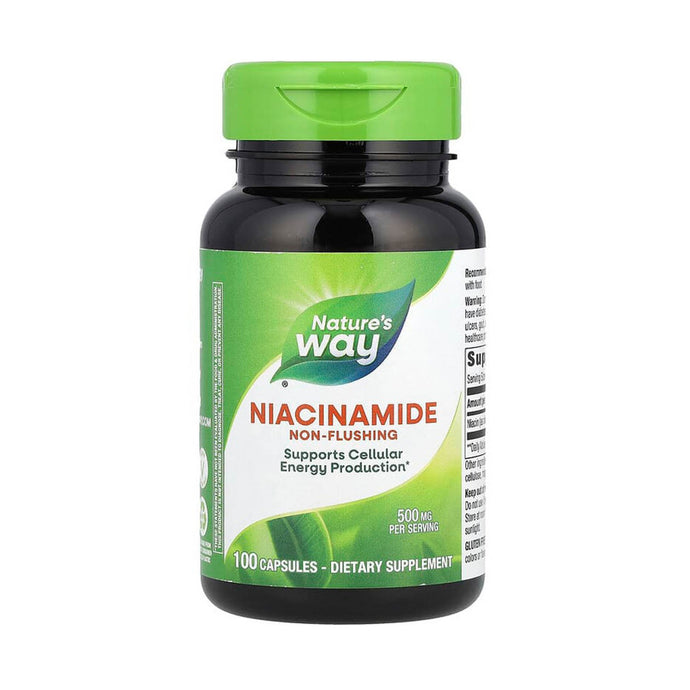 Niacinamide (Vitamina B3), 500 mg, Nature's Way, 100 Capsule