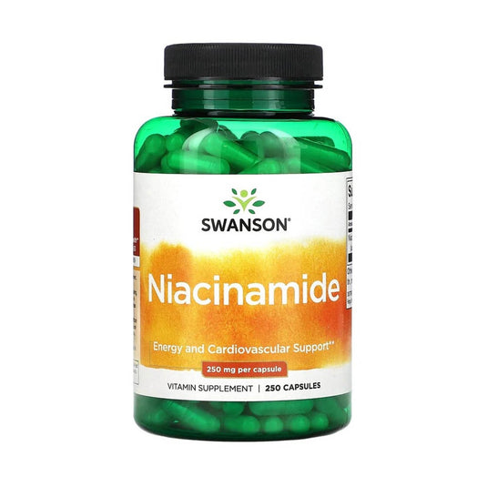 Niacinamide (Vitamina B3), 500mg, Swanson, 250 capsule SW052