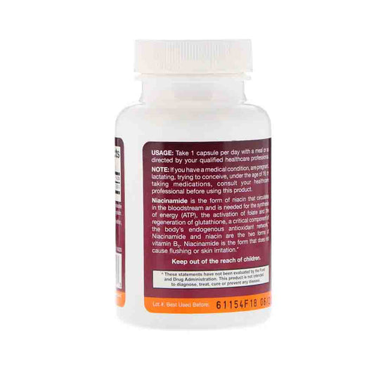 Niacinamide Vitamina B3 (Flush Free) 250mg, Jarrow Formulas, 100 capsule