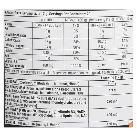 Nitrox Therapy Pre-workout, BioTech USA, 340g