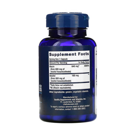 No Flush Niacin, 640 mg, Life Extension, 100 capsule
