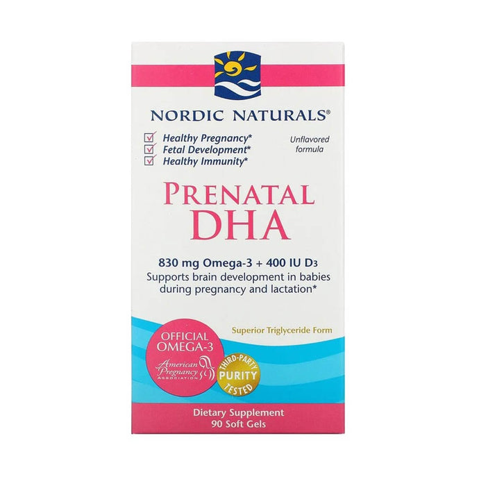 Prenatal DHA, 830 mg, Nordic Naturals, 90 softgels