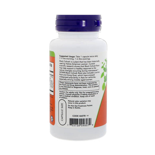 Black Cohosh Root, (Cohoş Negru) 80 mg, Now Foods, 90 capsule
