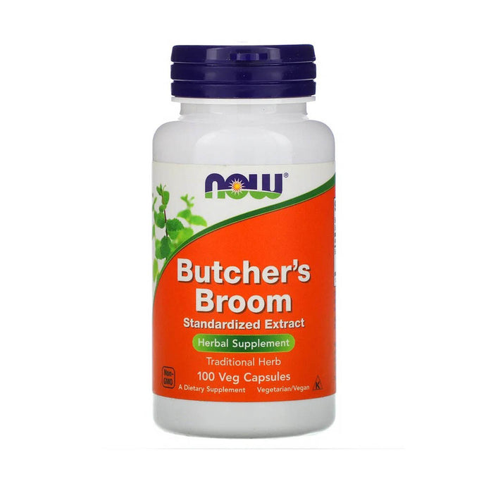 Butcher's Broom (Ghimpe Pădureț), 100mg, Now Foods, 100 capsule