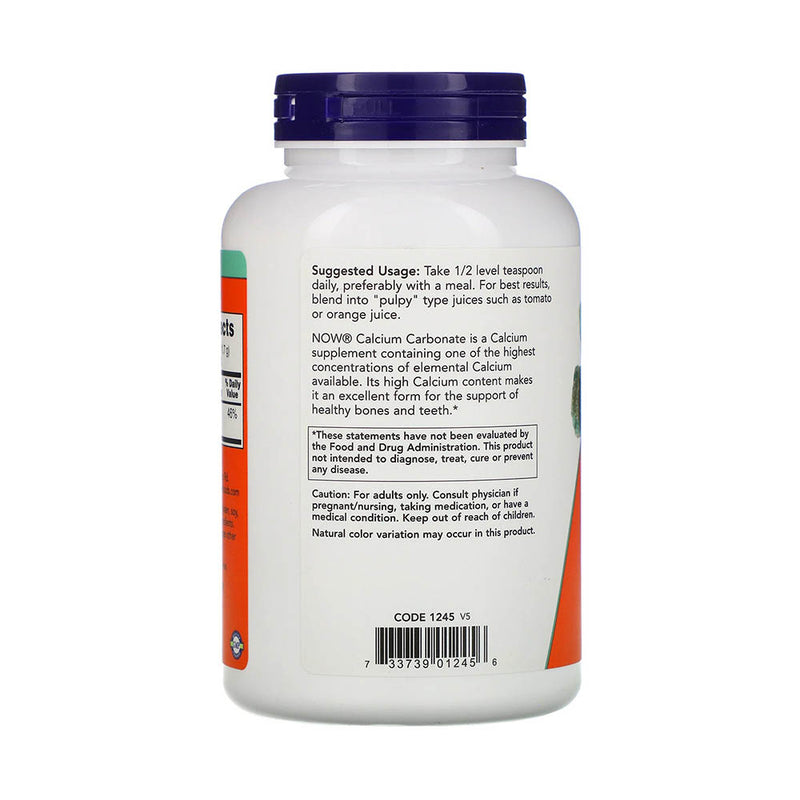 Încărcați imaginea în vizualizatorul Galerie, Calcium Carbonate Powder, Now Foods, 340g
