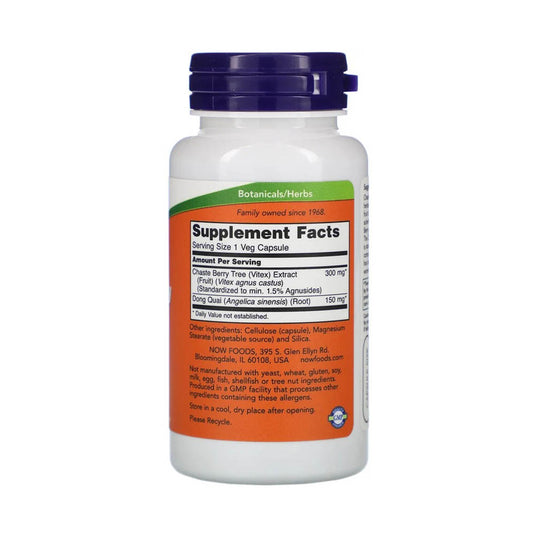 Chaste Berry Vitex Extract (Fertilitate), 300mg, Now Foods, 90 capsule