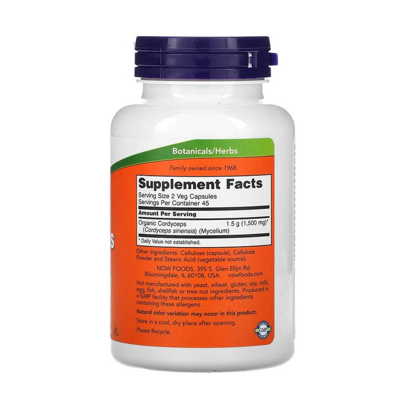 Încărcați imaginea în vizualizatorul Galerie, Cordyceps, 750mg, Now Foods, 90 capsule
