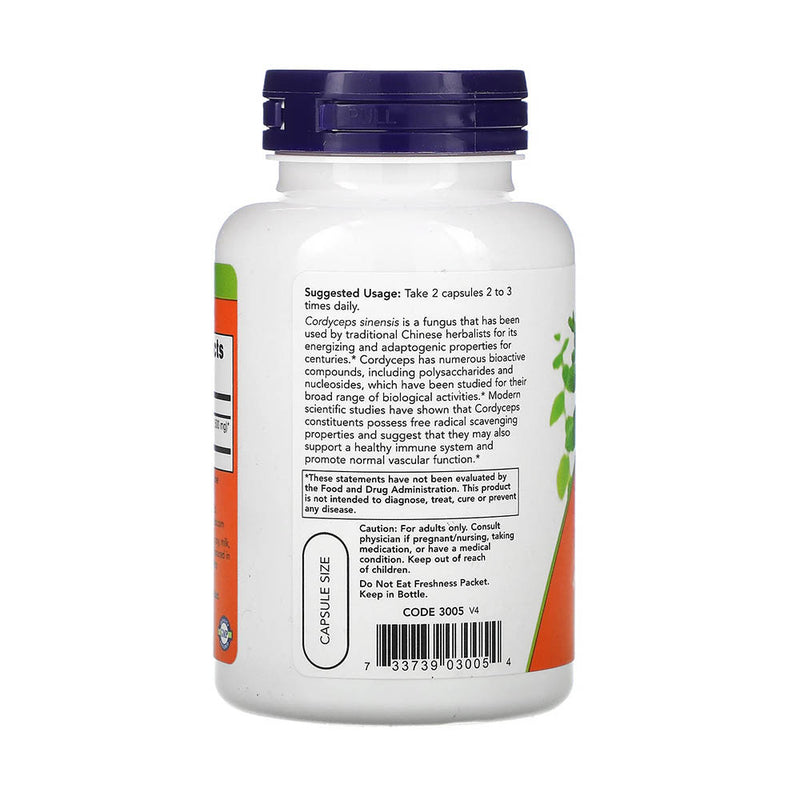 Încărcați imaginea în vizualizatorul Galerie, Cordyceps, 750mg, Now Foods, 90 capsule
