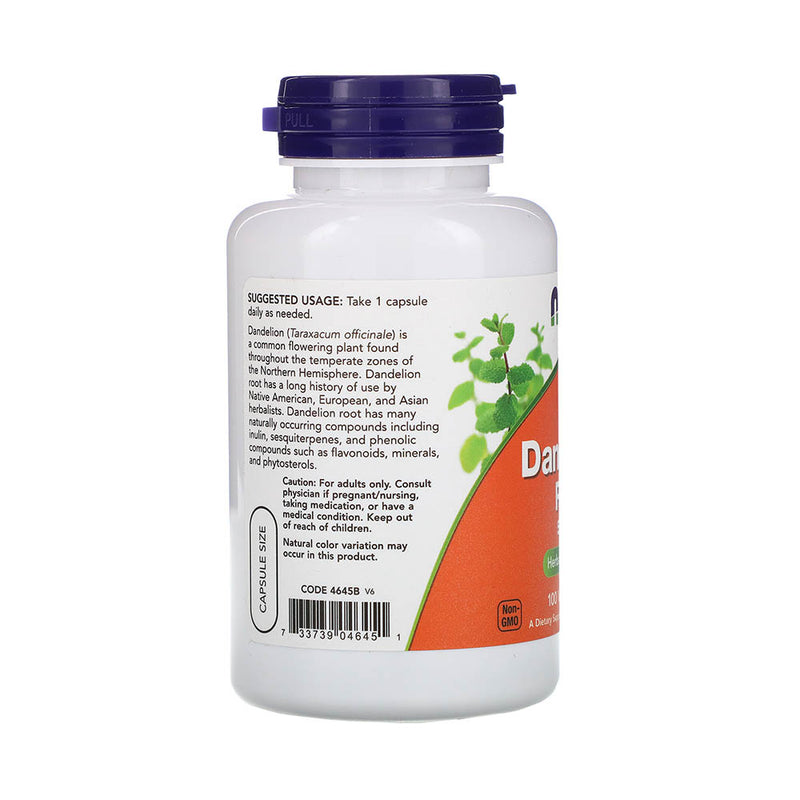 Încărcați imaginea în vizualizatorul Galerie, Dandelion Root (Rădacină de Păpădie) 500mg, Now Foods, 100 capsule
