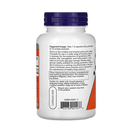 Glycine Caps, 1000 mg, Now Foods, 100 capsule