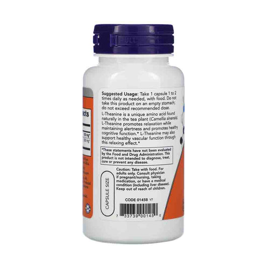 L-Theanine with Decaf Green Tea, 100mg, Now Foods, 90 capsule