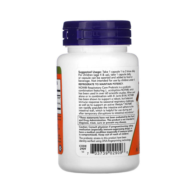 Încărcați imaginea în vizualizatorul Galerie, Respiratory Care Probiotic (Plamani), Now Foods, 60 capsule

