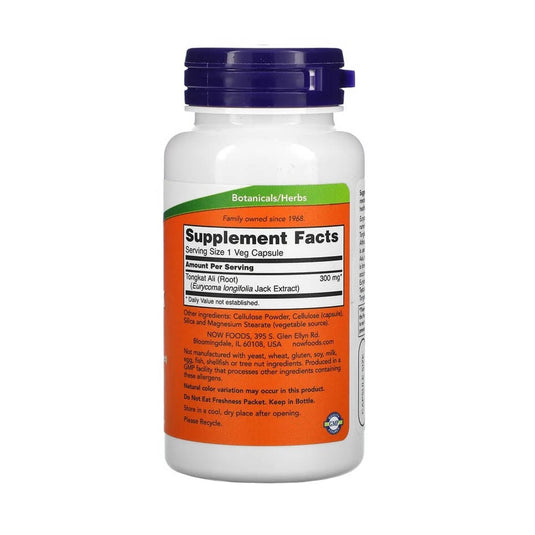 TestoJack 300 (Tongkat Ali), Now Foods, 60 capsule