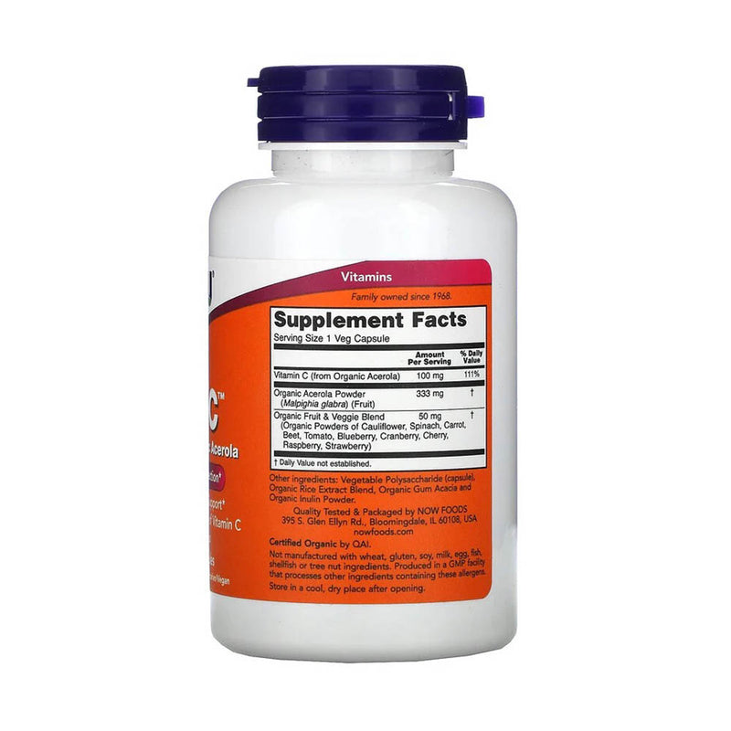 Încărcați imaginea în vizualizatorul Galerie, Tru-C with Acerola Organica, Now Foods, 60 capsule
