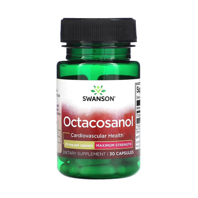 Octacosanol, (Performanta Fizica), 20 mg, Swanson, 30 capsule SWU388