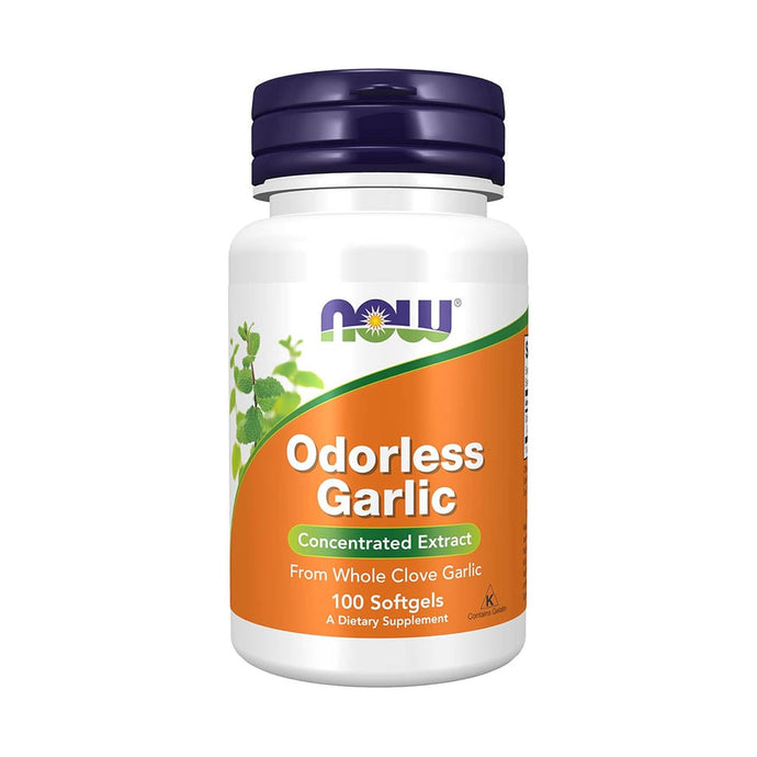 Odorless Garlic Extract (Fără Miros), Now Foods, 100 softgels