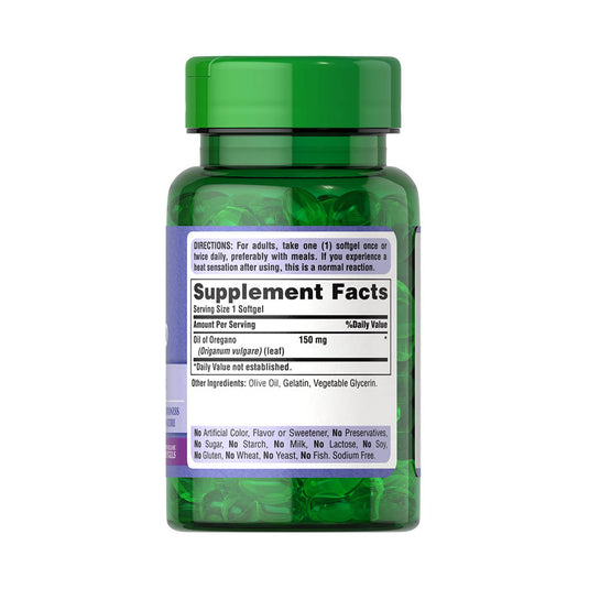 Oil Of Oregano, 150 mg, Puritans Pride, 90 softgels