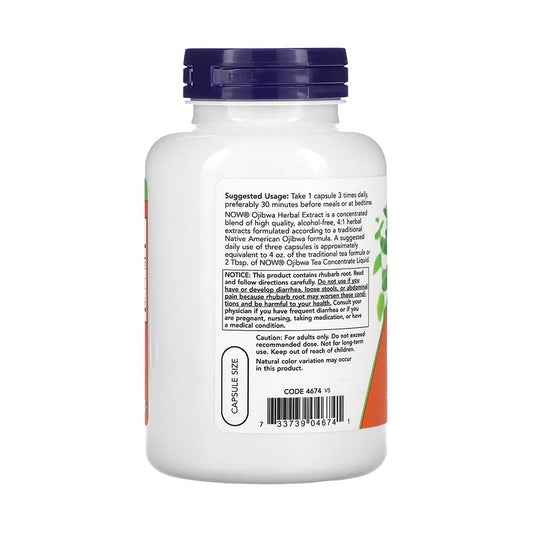 Ojibwa Herbal Extract (Tractul Digestiv), 450 mg, NOW Foods, 180 capsule