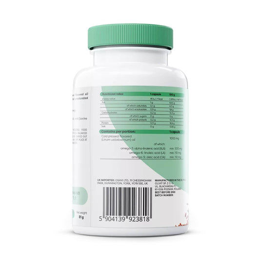 Omega 3-6-9 Flaxseed Oil 1000 mg, Osavi, 60 softgels