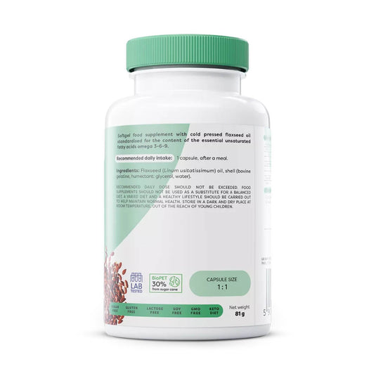 Omega 3-6-9 Flaxseed Oil 1000 mg, Osavi, 60 softgels