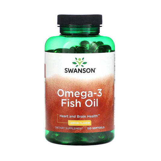 Omega-3 Fish Oil, 1000 mg, Swanson, 150 softgels SW1253