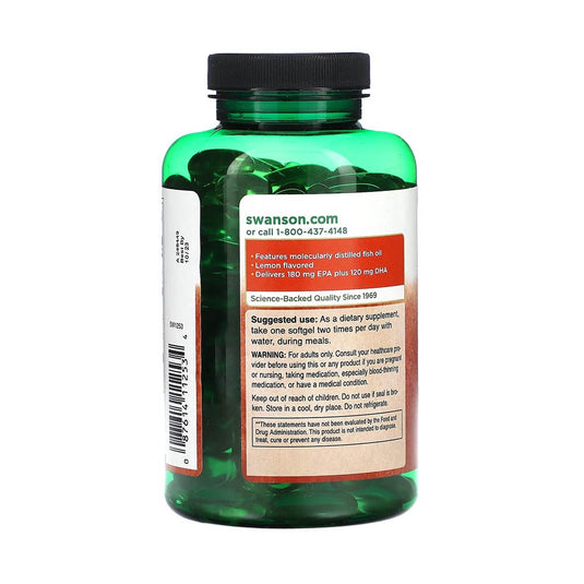 Omega-3 Fish Oil, 1000 mg, Swanson, 150 softgels SW1253
