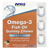 Omega-3 Fish Oil Gummy Kids Chews, NOW Foods, 36 jeleuri
