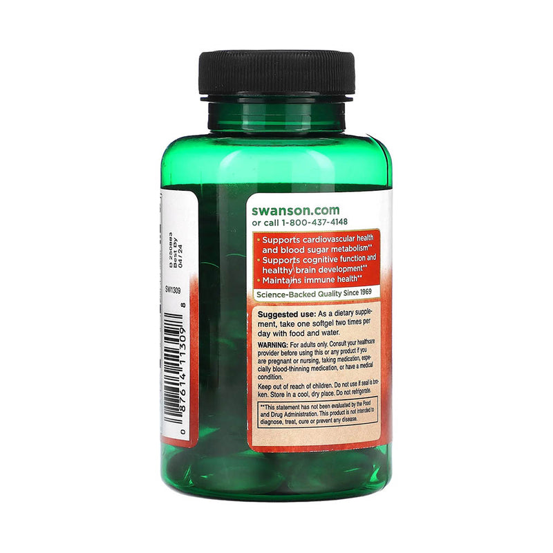 Încărcați imaginea în vizualizatorul Galerie, Omega-3 Fish Oil with Vitamin D, 1000 mg, Swanson, 60 softgels SW1309
